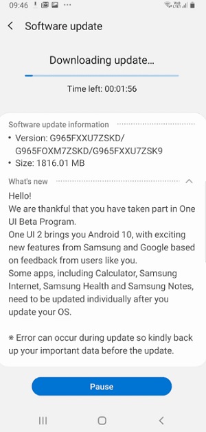 Galaxy-S9-One-UI-2.0-update