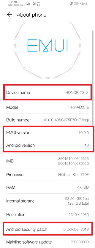 Honor-20i-EMUI-10-beta-with-October-patch