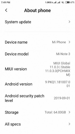Mi-Note-3-MIUI-11-update-1