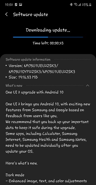 U.S.-Galaxy-Note-10-Android-10-update