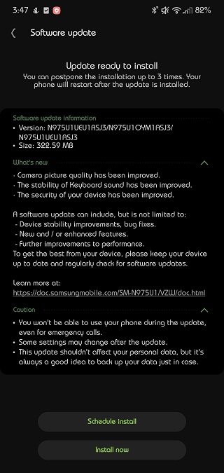 U.S.-unlocked-Galaxy-Note-10-update