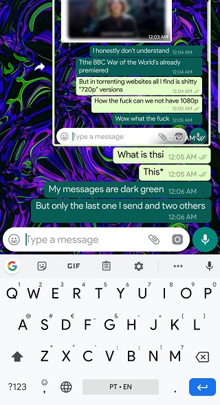 WhatsApp-dark-green-messages