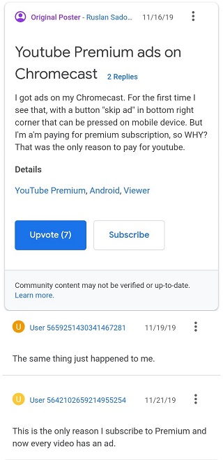 YouTube-Premium-Chromecast-ads