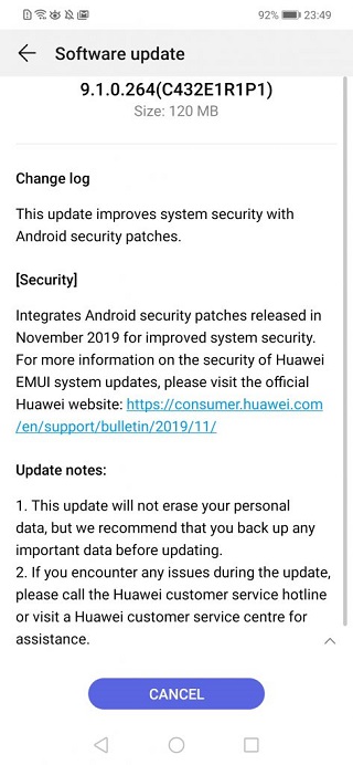 Huawei-P-Smart-November-security-update