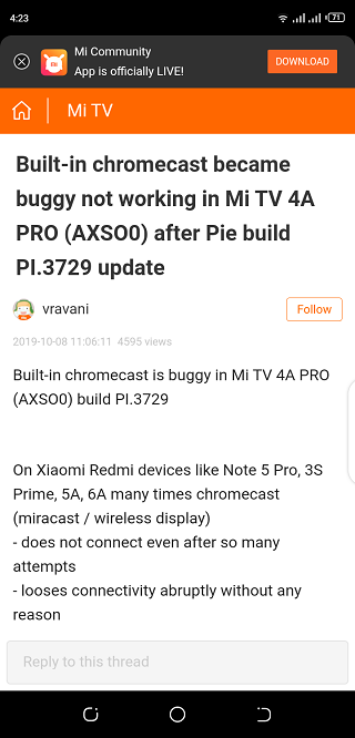 Mi-TV-Android-Pie-breaks-Chromecast
