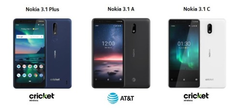 Nokia 3.1 family