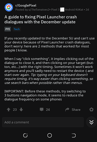 Pixel-Launcher-bug-after-December-update-fix