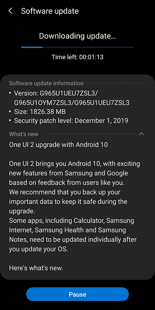U.S-unlocked-Galaxy-S9-Android-10-beta-update