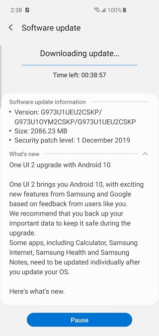US-unlocked-Galaxy-S10-One-UI-2.0-update-1