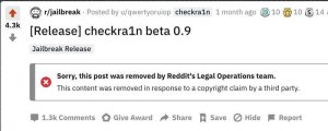 checkra1n dmca removal inline