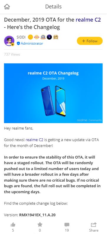 realme-c2-update