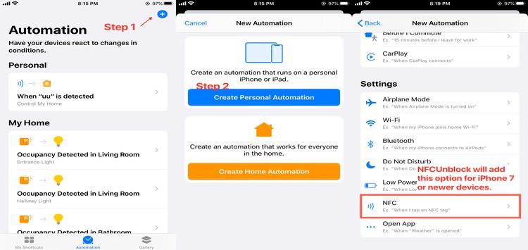 Enable NFC Shortcuts automation on older iPhones running iOS 13 with this jailbreak tweak