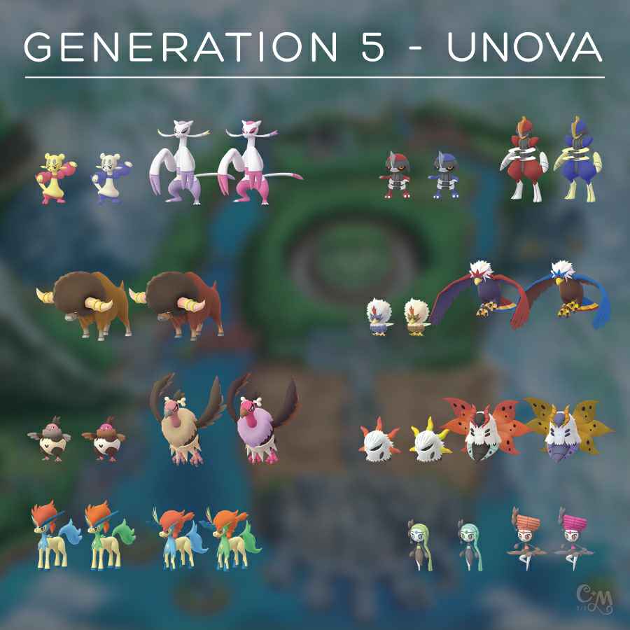 Pokemon Go New Unova Region Generation 5 Pokemon Coming To The Game Piunikaweb