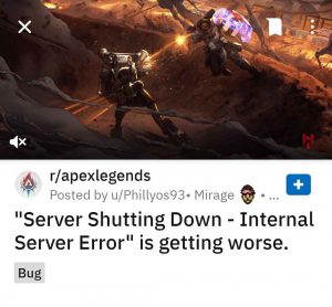 Server Shutting Down Error 