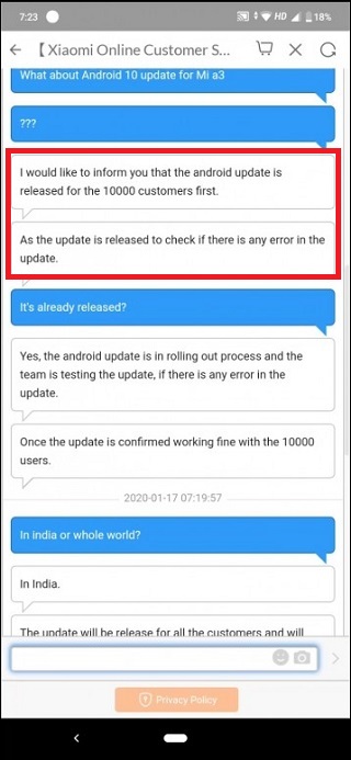 Mi-A3-Android-10-update-1