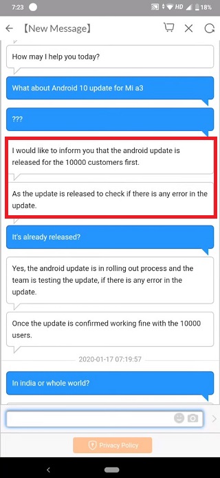 Mi-A3-Android-10-update