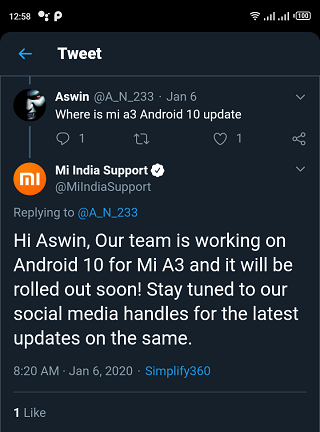 Mi-A3-Android-10-update