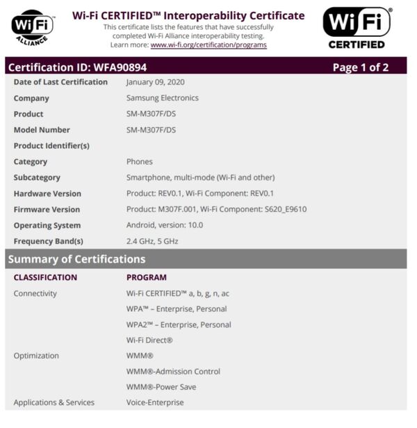 galaxy_m30s_android_10_wifi_certification