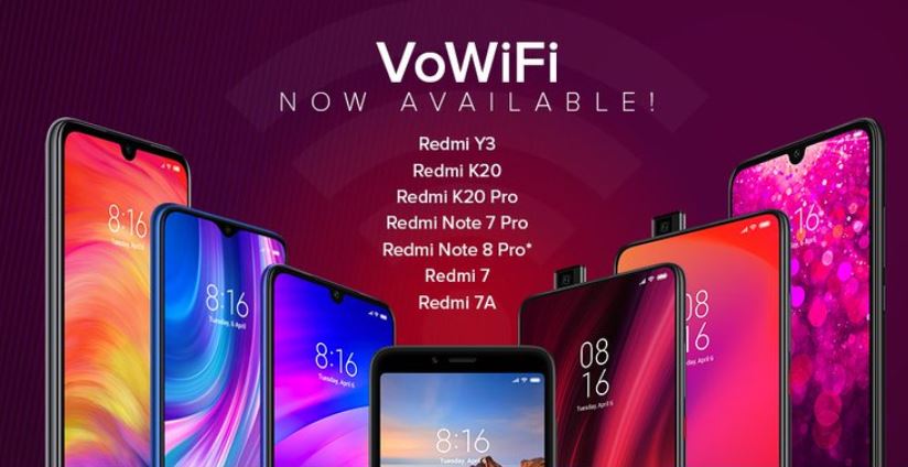 Seven new Xiaomi phones now officially support VoWiFi, Redmi Note 8 Pro WiFi Calling limited to Jio