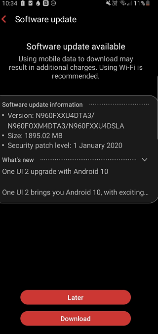 Android-10-update-for-Telstra-Galaxy-Note-9