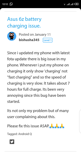 Asus-ZenFone-6-fast-charging-issues