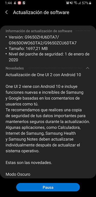 LATAM-Galaxy-S9-Android-10-update