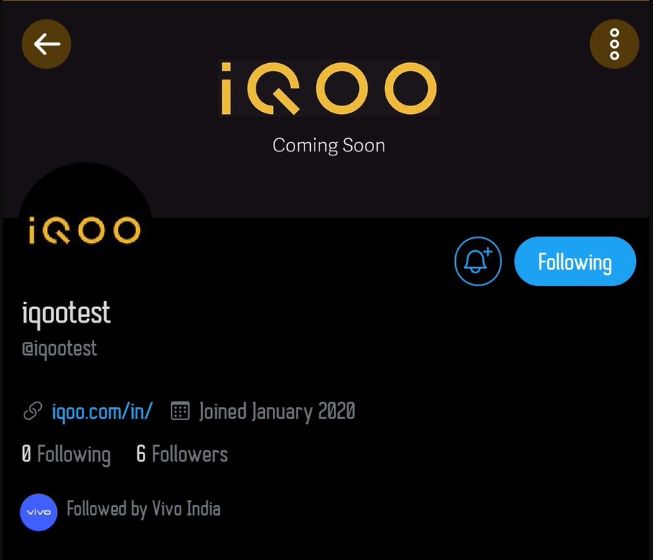 Real iQOO account vivo