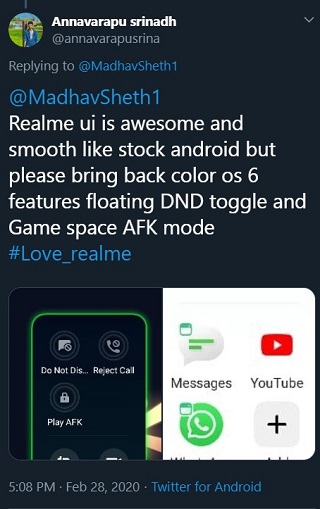 Realme-UI-update-game-space