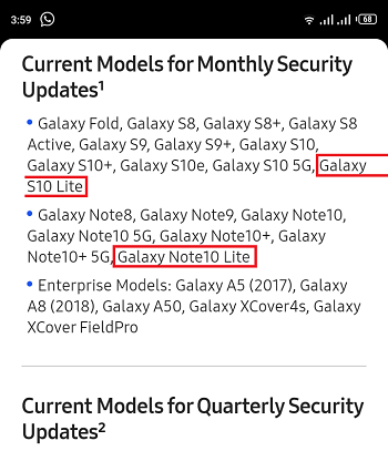 Samsung-Android-security-updates