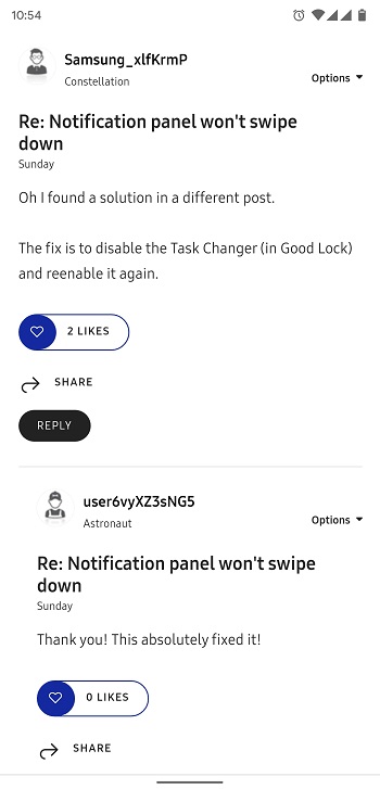 fix samsung notificationissue