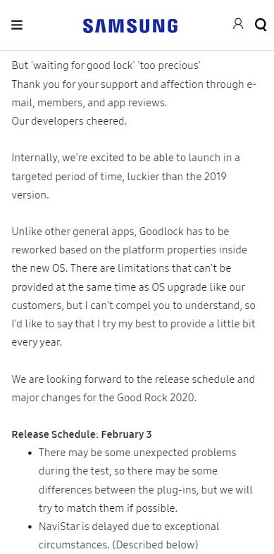 good luck new update release date