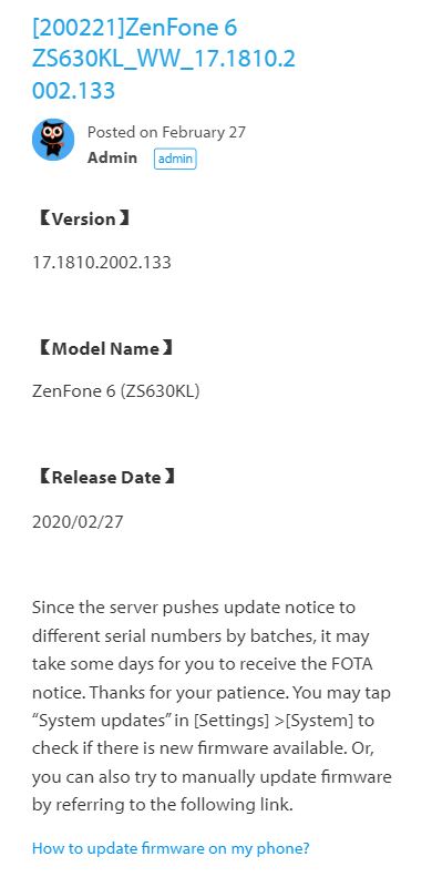 zenfone 6 update