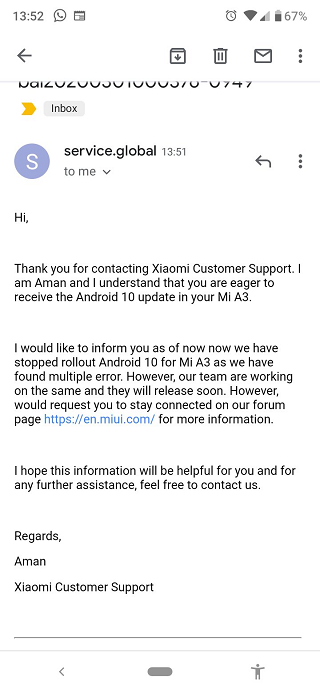Mi-A3-Android-10-update-halted