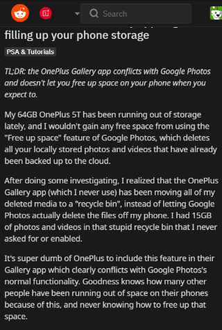 OnePlus-Gallery-app-filling-up-storage
