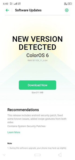 Realme-C1-VoWiFi-calling-update-March-patch