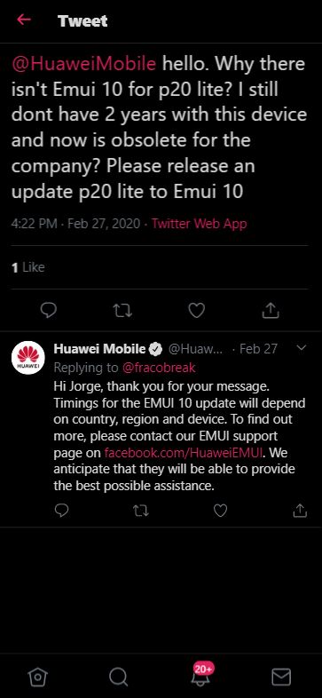 huawei mobile statement
