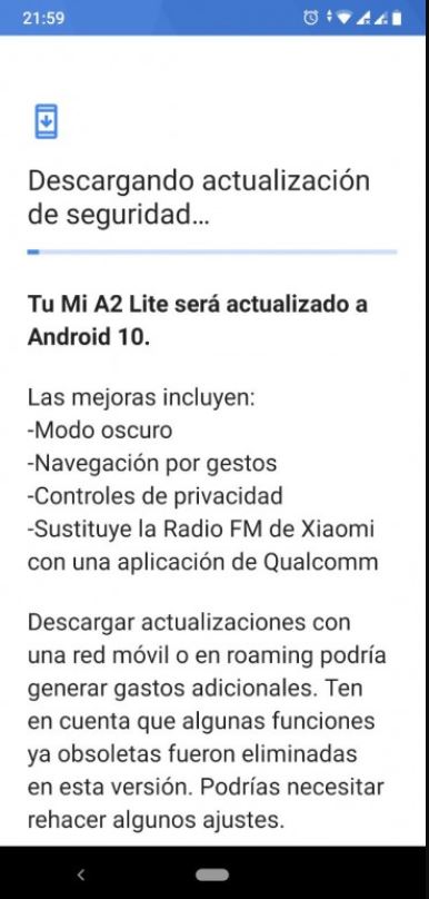 mi a2 lite android 10