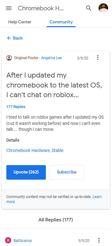 Roblox Chat Bug After Recent Chromeos Update Comes To Light Piunikaweb
