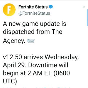 Fortnite 12.50 update