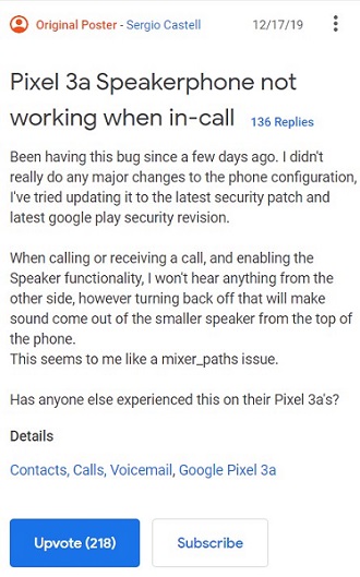 Google-Pixel-3a-speakerphone-bug