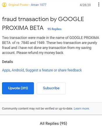 Google-Proxima-Beta-fraud