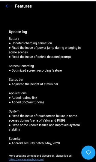 Realme X2 May Patch