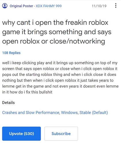 Roblox Crash How To Fix On Windows 10