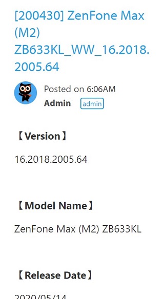 ZenFone-Max-M2-Android-10-update-distant-as-Pie-May-security-patch