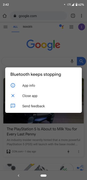 bluetooth keeps stopping google pixel 3 issue