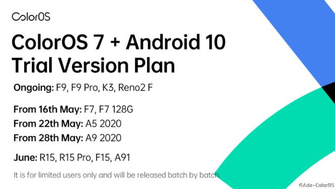 coloros 7 may and june trail version oppo