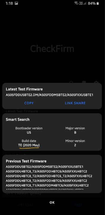 galaxy a50 android 10 one ui 2.0 test firmware