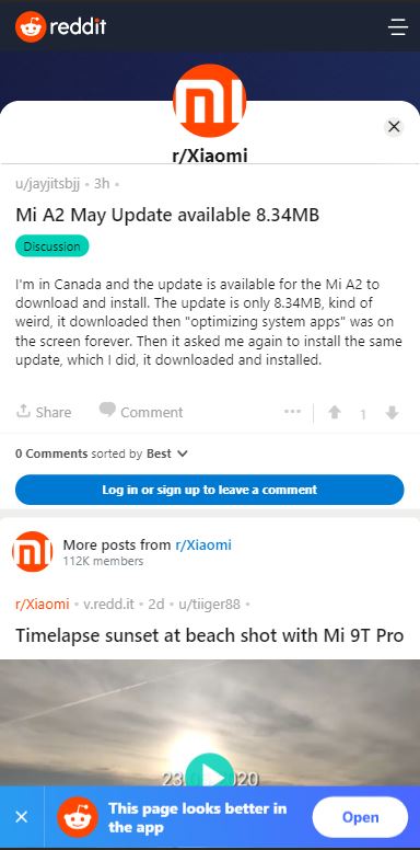mi a2 may patch