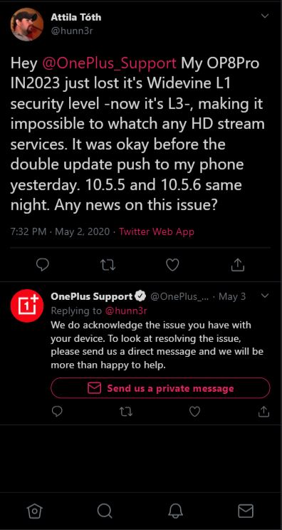 oneplus acknowledged oneplus 8 pro issue