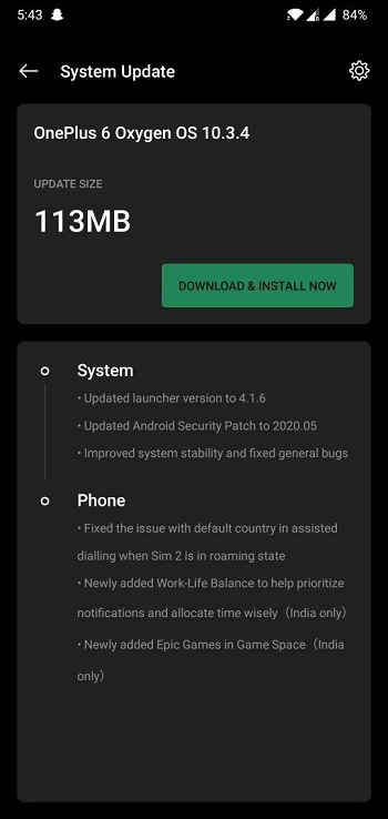 oneplus 6 may patch